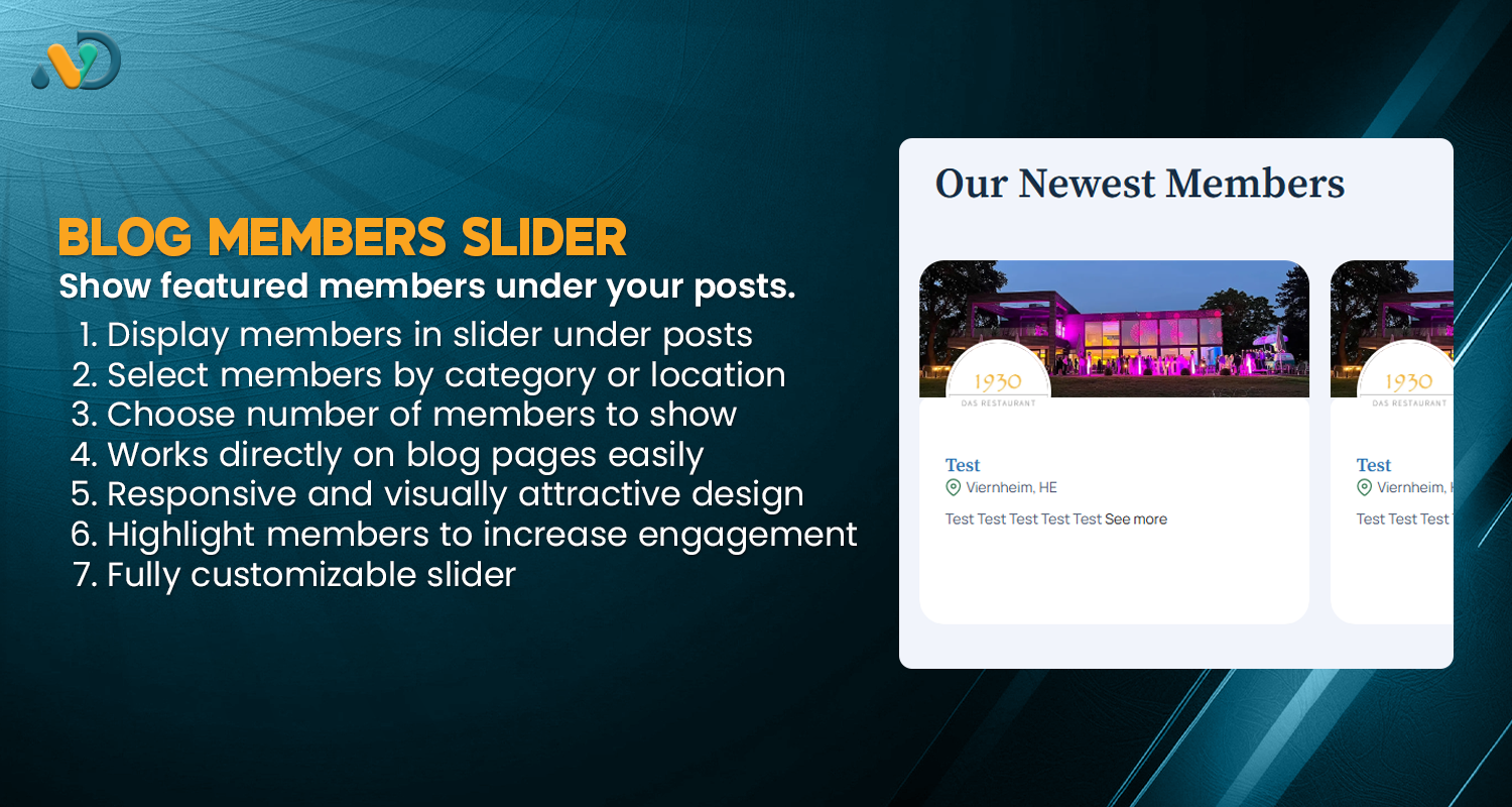 Blog Members Slider